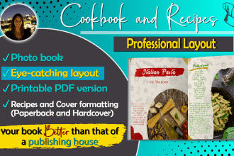 formatting, layout, typesetting your recipes