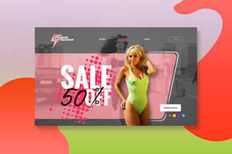 Top 5!  do unique, professional PSD landing page web design