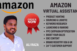 be your amazon fba virtual assistant for product research, error 5665, PPC, SEO
