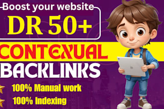 create high dr 50 plus permanent seo dofollow backlinks