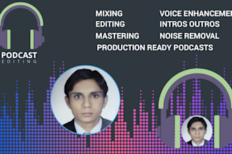 do audio editing and mixing for youtube and video podcasts
