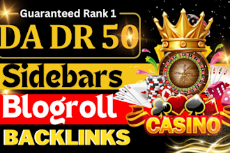 make blogroll sidebar backlinks at high quality sites