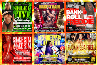 design an awesome  event , club, business flyer and motion