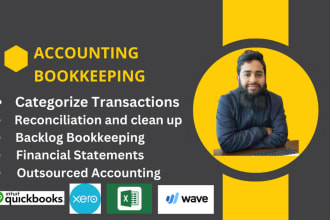 do setup, clean up and bookkeeping in quickbooks online, zoho, xero and wave