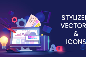 design stylized and custom icons