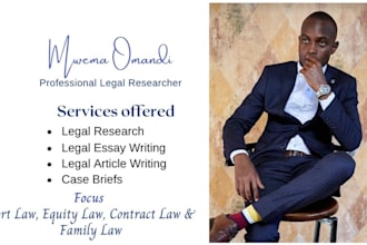 do legal research in tort, equity, contract and family law
