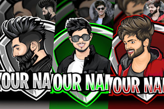 design esport avatar, you tube, twitch, mascot gaming logo