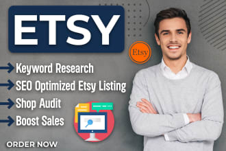 do etsy SEO listing, titles, tags, and descriptions for your etsy promotion