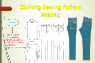 be a sewing pattern maker for your clothing