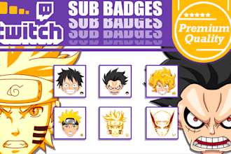design amazing twitch emotes and sub badges