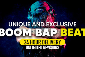 make apple music,spotify ready 90s style old school boom bap beat