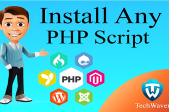 install any PHP scripts on your hosting