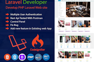develop and debug PHP laravel website