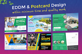 design amazing promotional postcards for your business growth