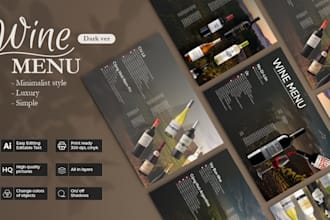 design modern menu restaurant menu digital