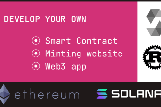 write smart contract in solidity or solana