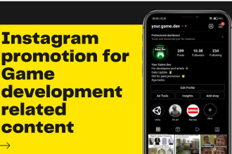 do an instagram shoutout on a 22k game development page