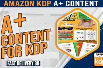 design amazing a plus content for amazon kdp in 3 hours