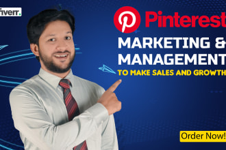 do pinterest marketing and management to make sales, growth