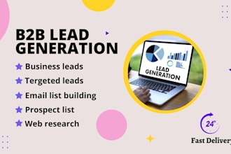 provide quality lead generation service for any industries