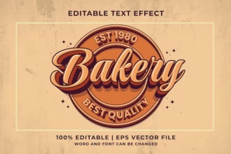 design minimalist and 3d bakery and food logo