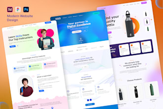 design modern website UI UX in figma