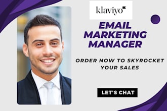 be your klaviyo email marketing and sales funnels manager