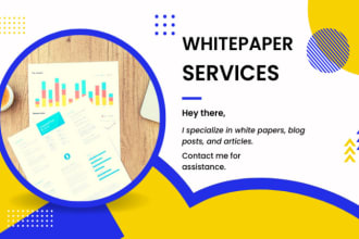 write and design marketing white papers for you