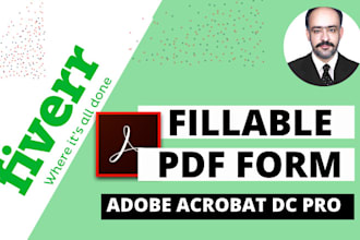 create fillable PDF form using adobe acrobat