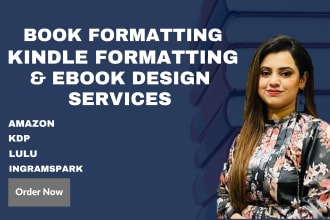 do book formatting and design eyecatching video ads covers and mockups