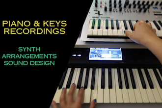 create and record original pianos, pads and synths for you