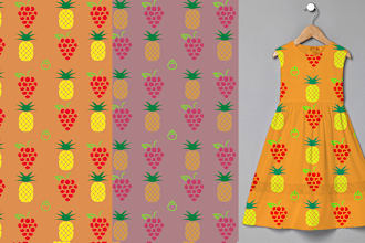 design unique textile floral print, repeat seamless pattern