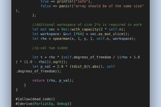build fast rust code and apis for your project