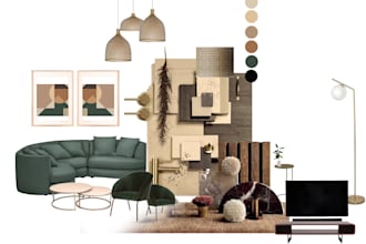 design interior and furniture mood boards