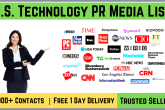 provide US technology PR media list for your press release