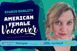 record a warm, authentic american female voice over