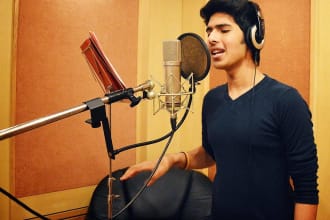 provide industry standard indian male singer vocals in hindi bollywood style