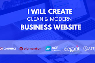 design a professional and modern wordpress website for your business success