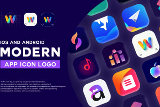 design minimalist app logo for ios and android app