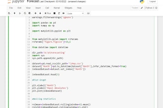 create a jupyter notebook with data analysis