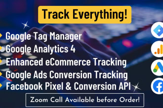 setup google analytics 4, ga4, facebook pixel, conversion tracking