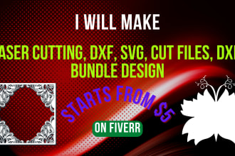 make laser cutting, dxf, svg, cut files, dxf, bundle design