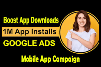 create an app install campaigns on google ads