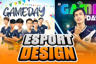 create a game update poster for esport