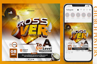 design a creative church, event flyer and poster design