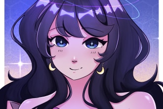 draw you an anime profile picture, avatar, icon, character, emote
