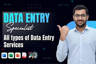 professionally handle your data entry tasks