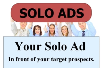 creatively blast Your Solo Ads To Over 50,000  Active List For 3days