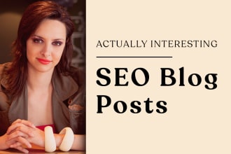 be your content writer for SEO blog posts and article writing