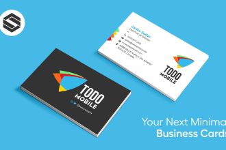 design clean and minimal business cards